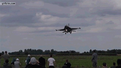 f-16 landi..er crowd.gif