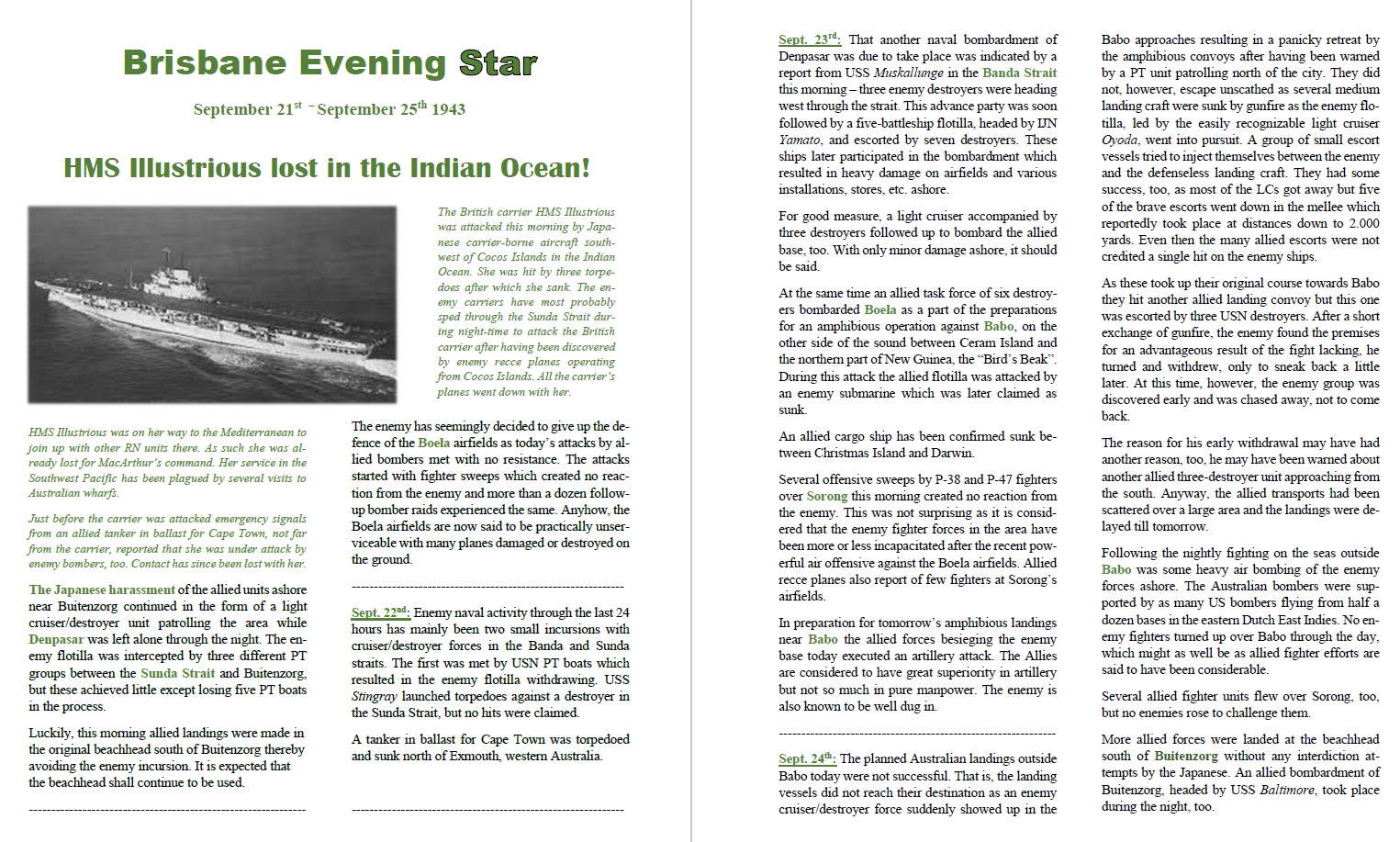 Brisbane Evening Star September 25th 1943 - pages 1 - 2.jpg