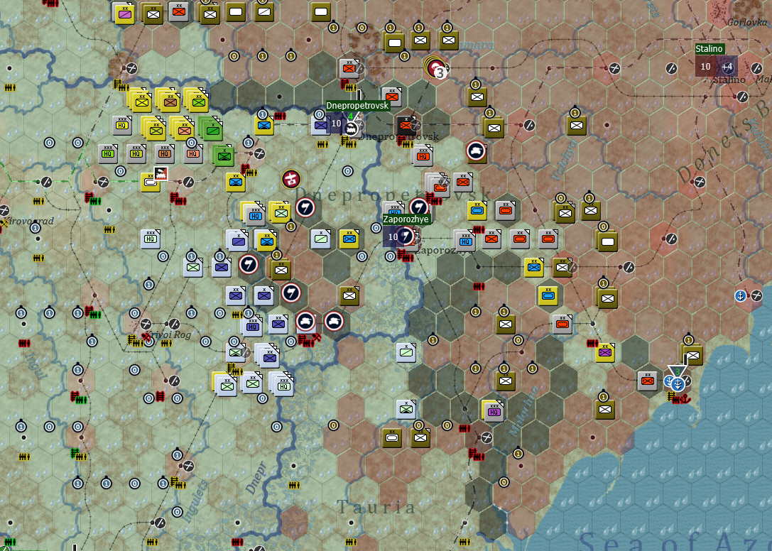 Turn 17 South Sector, Zaporozhye falls and PzGrp1 reaches the sea of Azov.jpg
