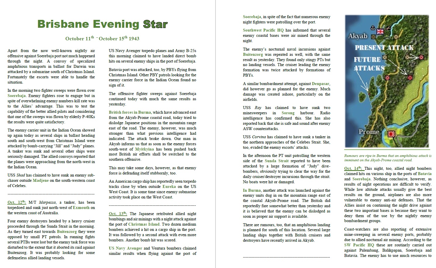Brisbane Evening Star October 15th 1943 - pages 1 - 2.jpg