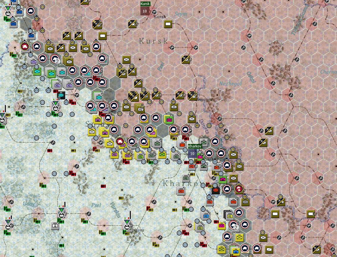 Turn 27 Rommel and Manstein find and opening and rush towards Kursk, soviet lines disintegrates....jpg