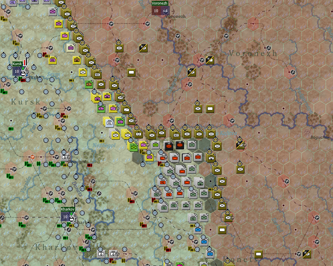 Turn 48, 17th Army and 1st PzGroup rests before pushing Voronezh.png