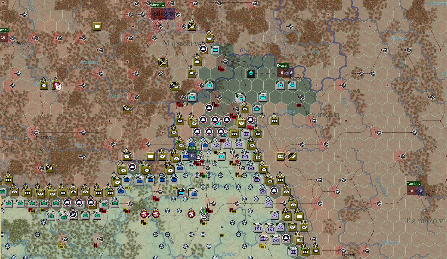 Turn 55, 2nd PzGrp has to think about Moscow or Tambov what is reasonable, what is possible.jpg