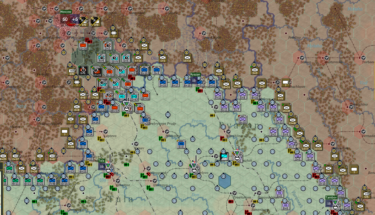Turn 64, PzGrp 1 and 2 are retasked with a winter offensive towards Moscow..png