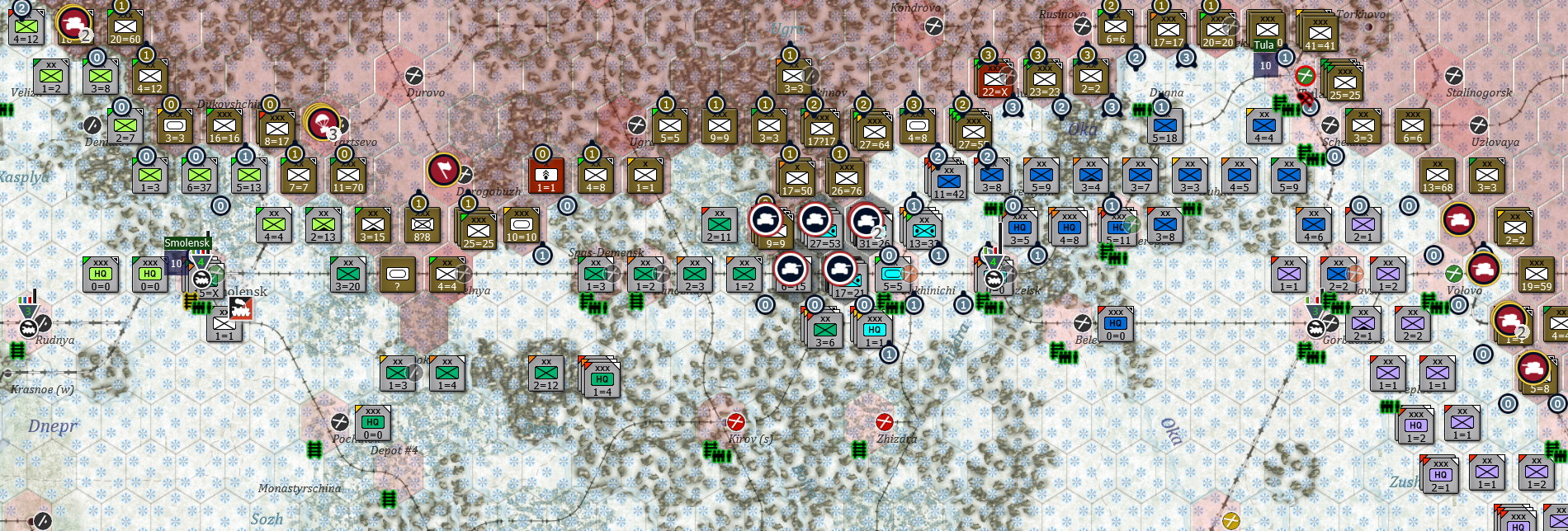 Turn 91, Northern Front, sux...2nd PzGrp attempts to disrupt the soviet advance...4th army retreats from Tula....jpg