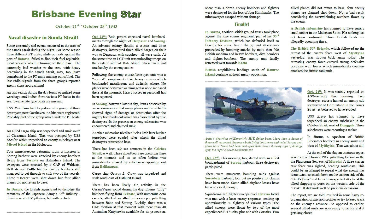 Brisbane Evening Star October 25th 1943 - pages 1 - 2.jpg