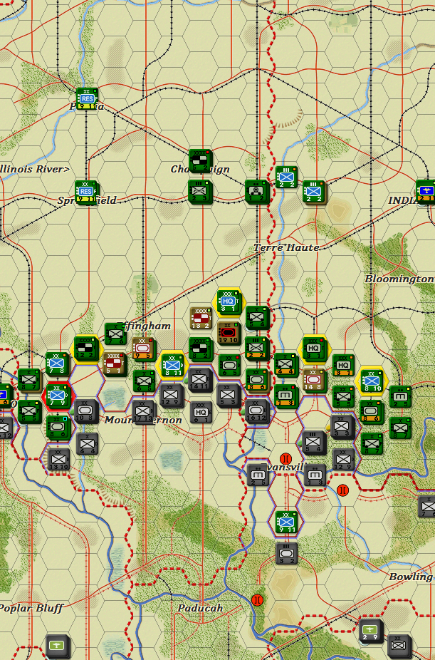 The Allied line in Illinois
