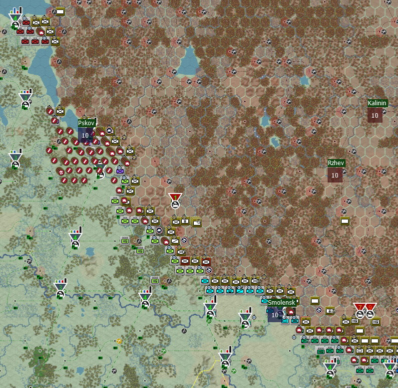 Turn 109, North Front, Pskov is getting impressivley bombed....jpg