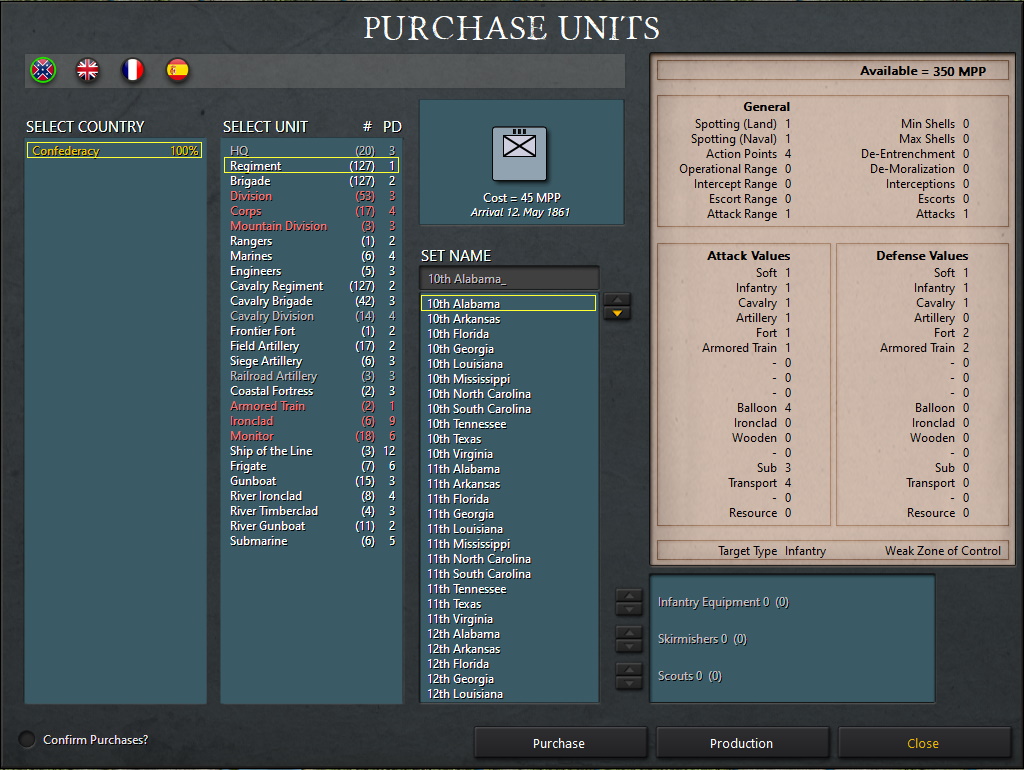 Changing in game interface colour scheme here is the new version of the Purchase screen..jpg