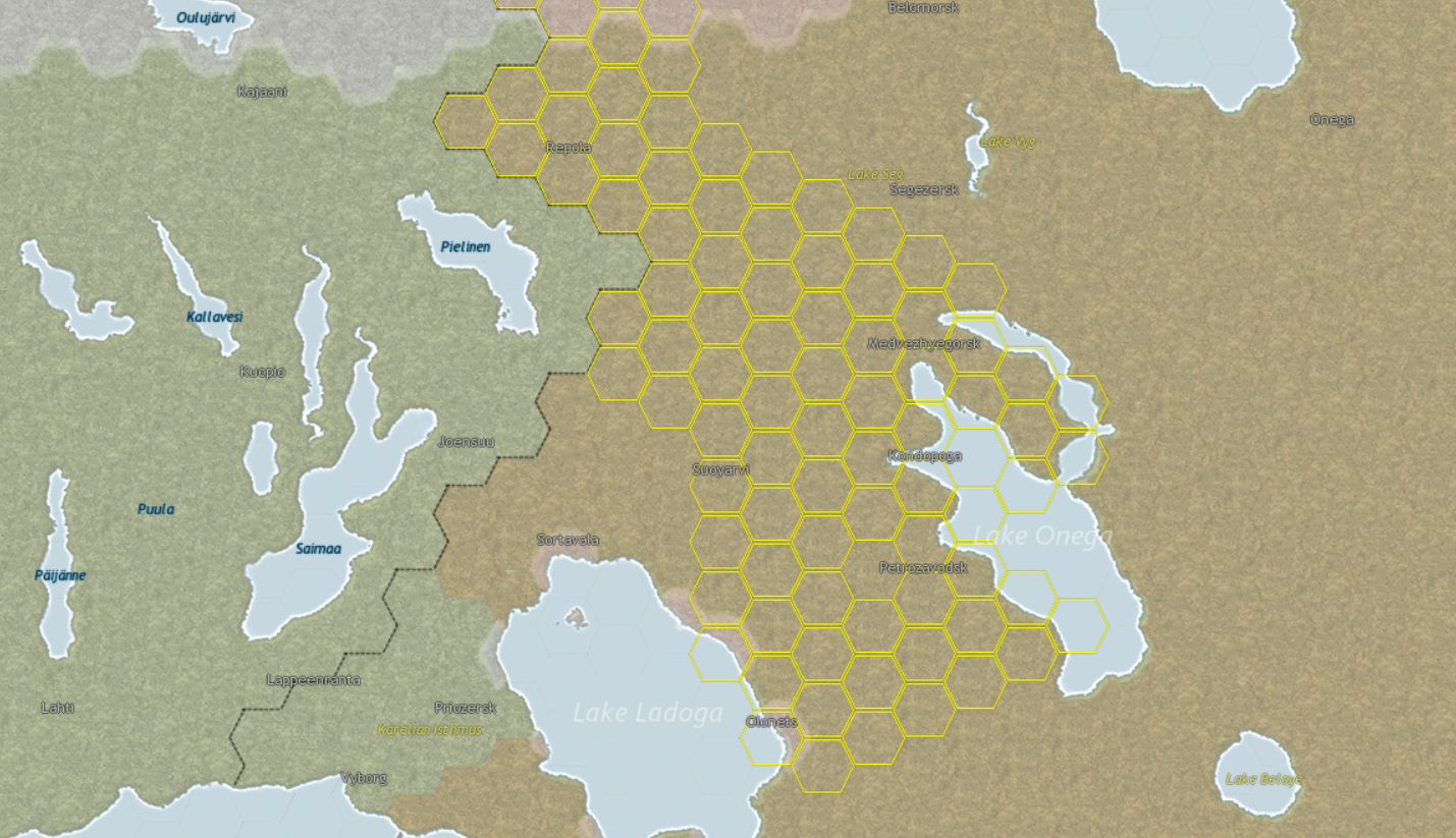 Soviet territory under Axis control 42-44