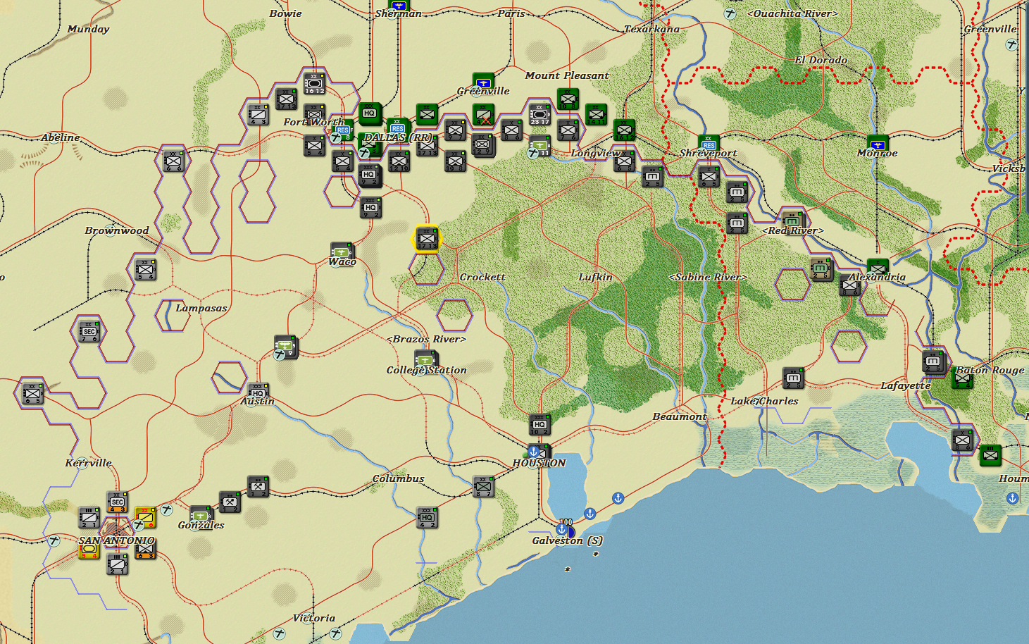 In the West Axis forces start to race north.