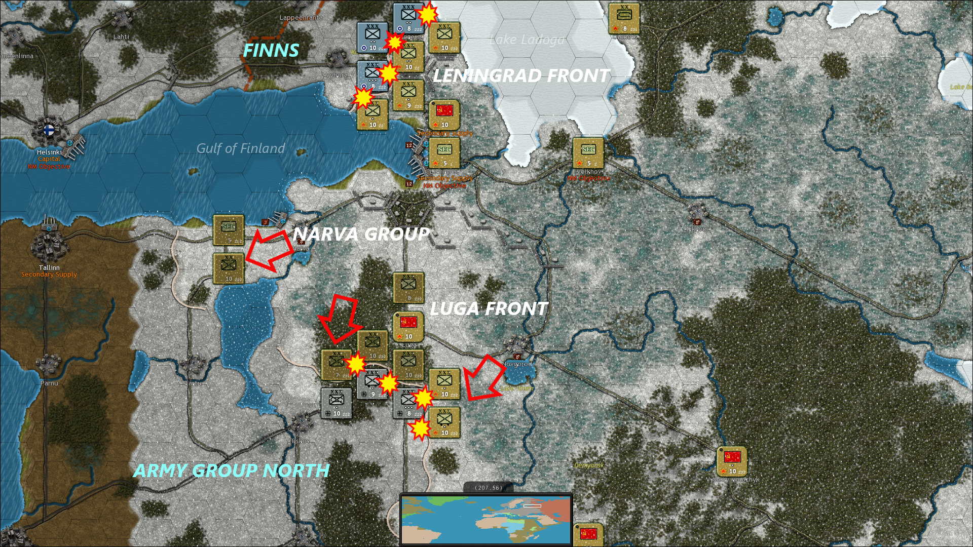 Leningrad Front sitrep Capture of Luga Feb 25, 1942.png