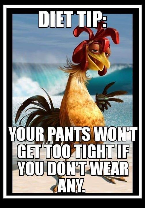 diet tip   your pants wont get too tight if you dont wear any.jpg