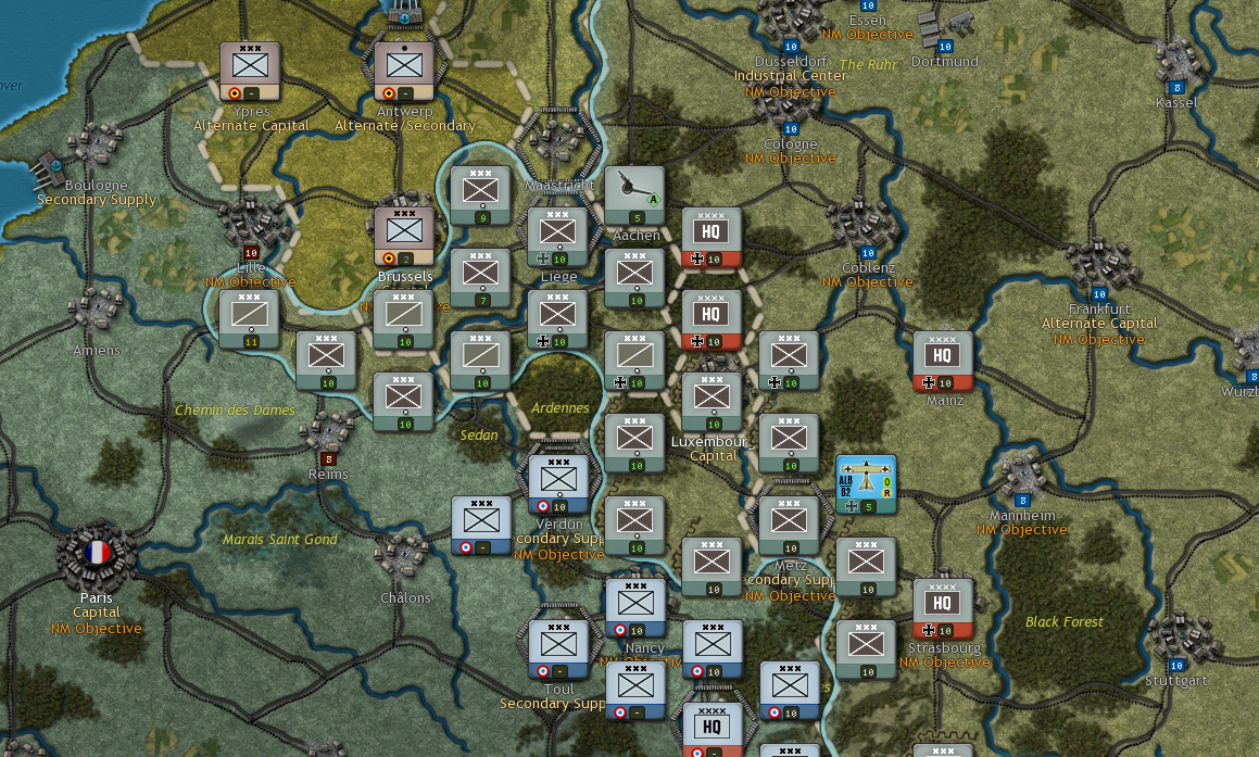 German push to Lille