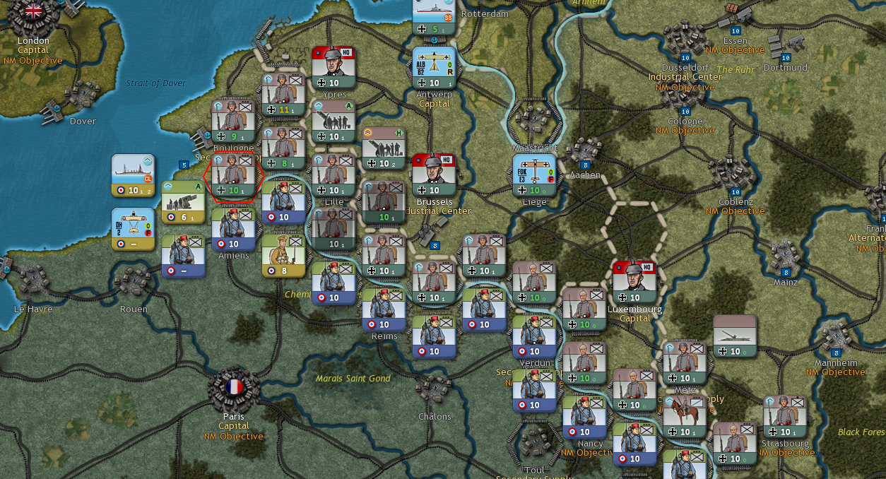 German initial breakthrough