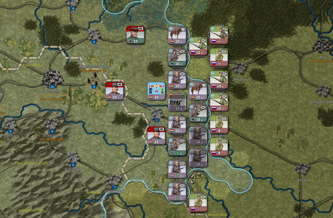 And it also looks like Von Mackensen and Von Straussenburg won't make it without more troops and artillery.