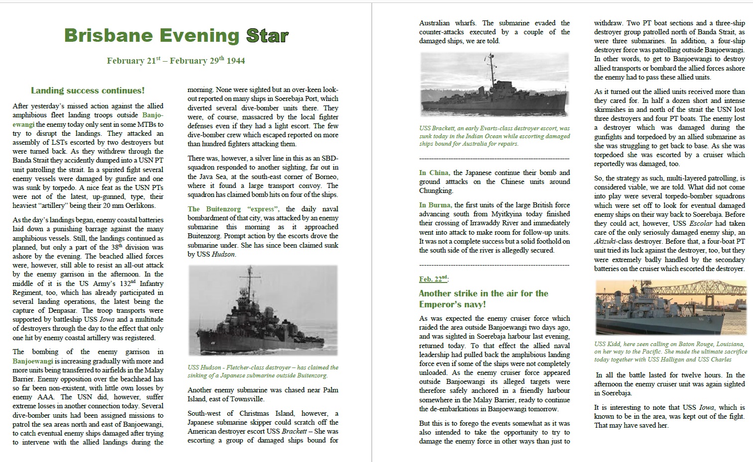 Brisbane Evening Star February 29th 1944 - pages 1 - 2.jpg