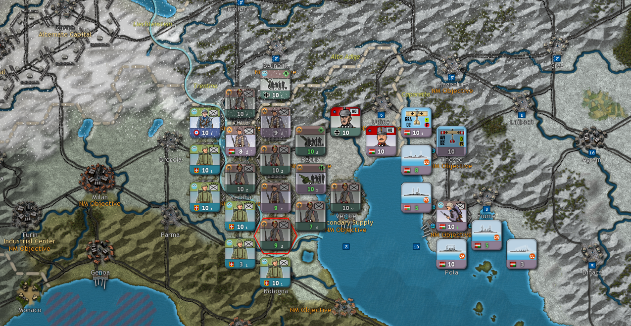 Italian Front settles in for the winter.
