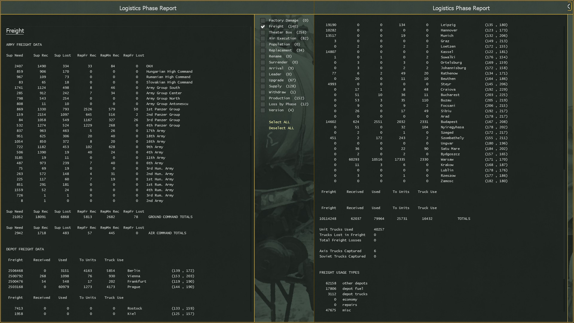 Screenshot 3 (Freight Log)