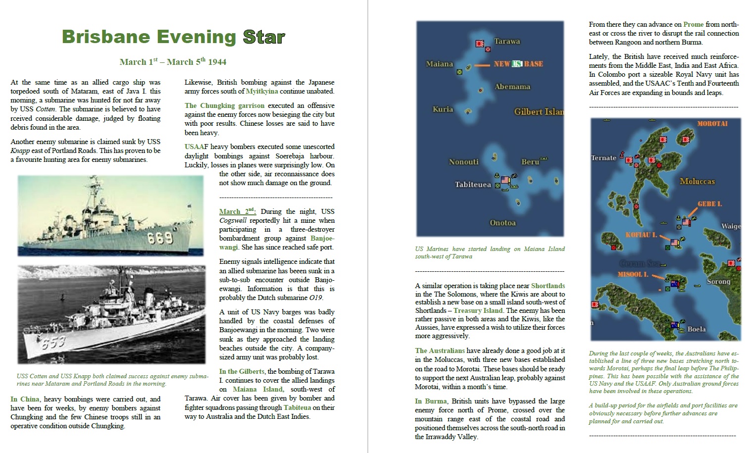 Brisbane Evening Star March 5th 1944 - pages 1 - 2.jpg