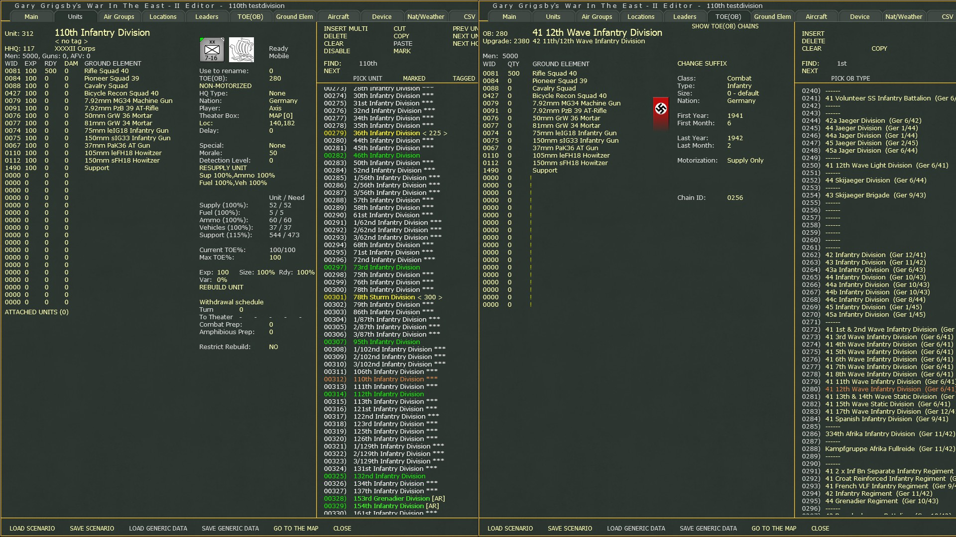 110th ID Editor Data