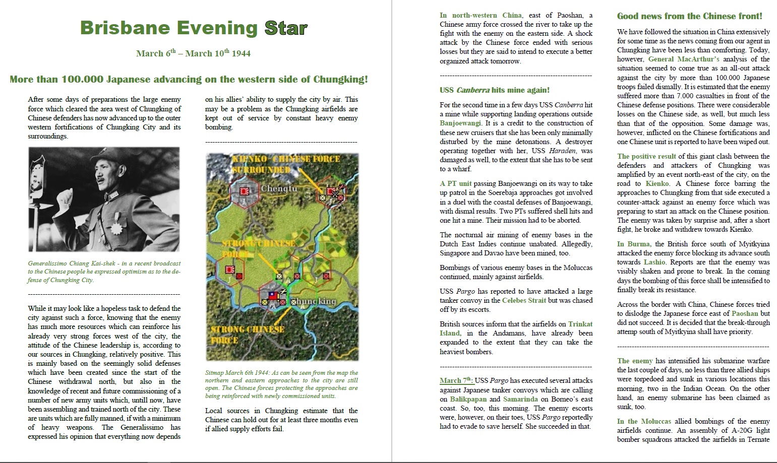 Brisbane Evening Star March 10th 1944 - pages 1 - 2.jpg
