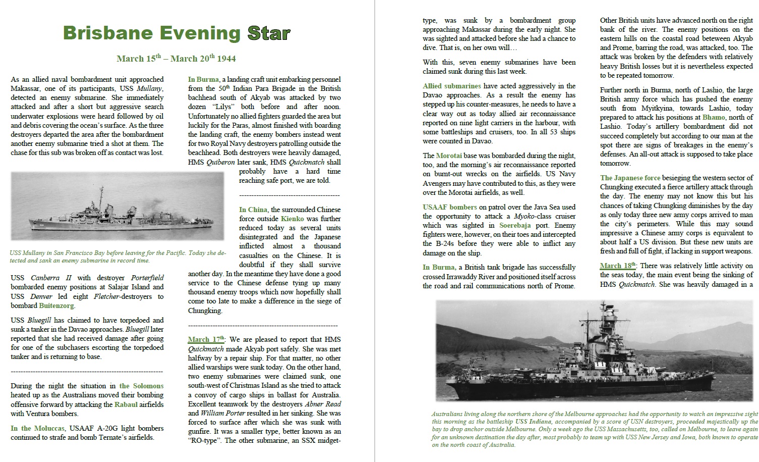Brisbane Evening Star March 20th 1944 - pages 1 - 2.jpg
