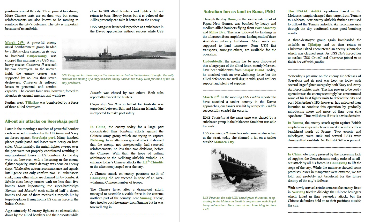 Brisbane Evening Star March 25th 1944 - pages  3 - 4.jpg