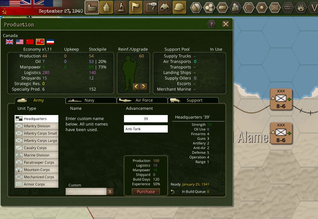 No oil upkeep for Canada infantry large corps.JPG