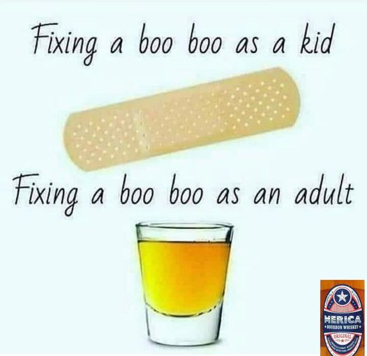 fixing a boo boo as a kid  fixing a boo boo as an adult.jpg