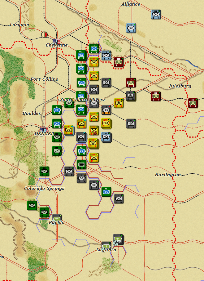 The situation begins to really fall apart on the southern flank of the North East Front.
