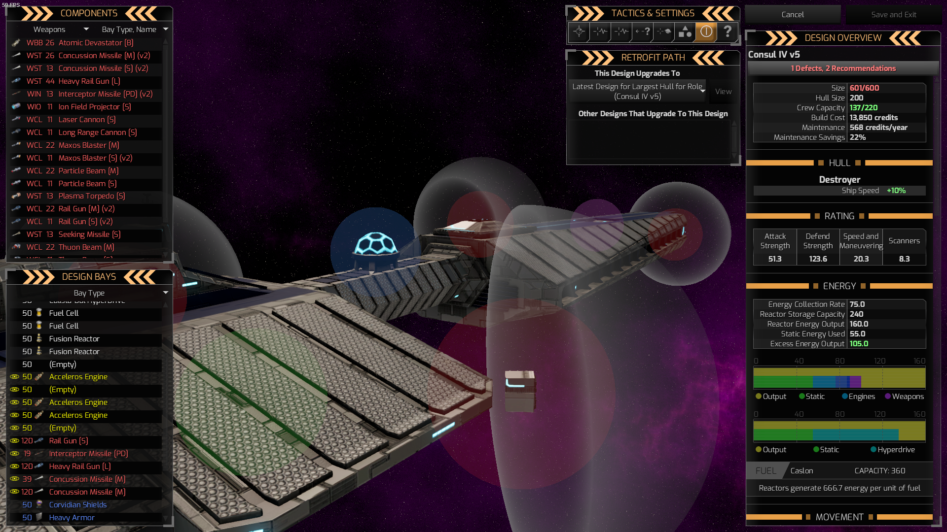 Destroyer Missile component visual bug
