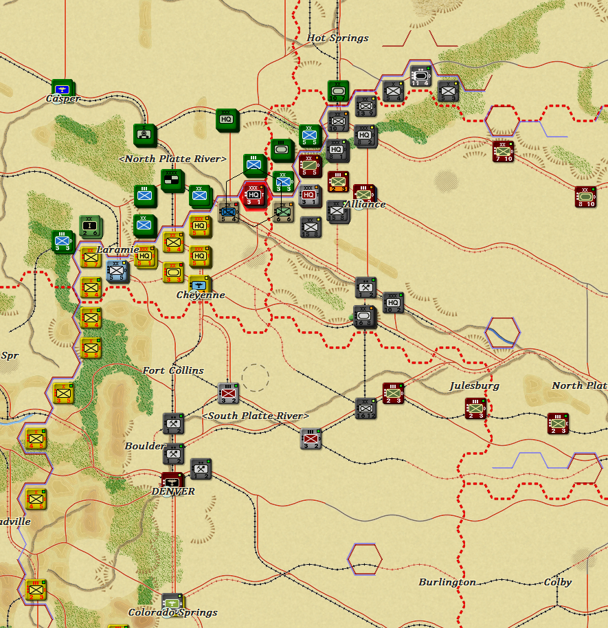 Axis forces continue to pressure the Allied line in the North West
