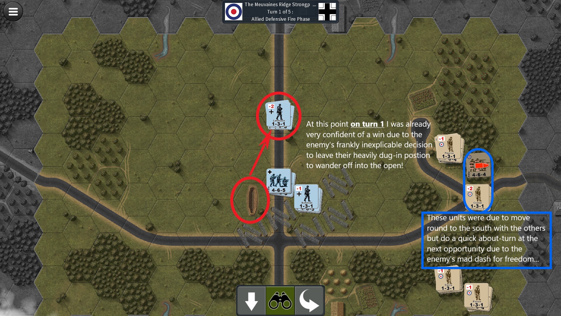Enemy makes a mad run for it!