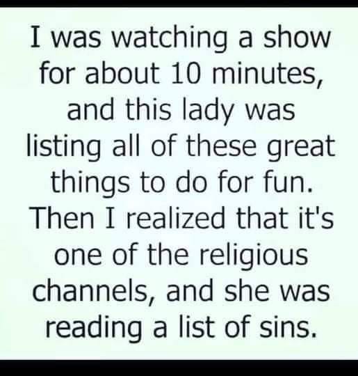 television show giving a list of things to do for fun   it was a list of sins.jpg