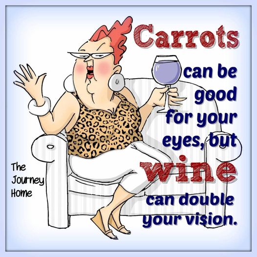 carrots can be good for your eyes but wine can double your vision.jpg