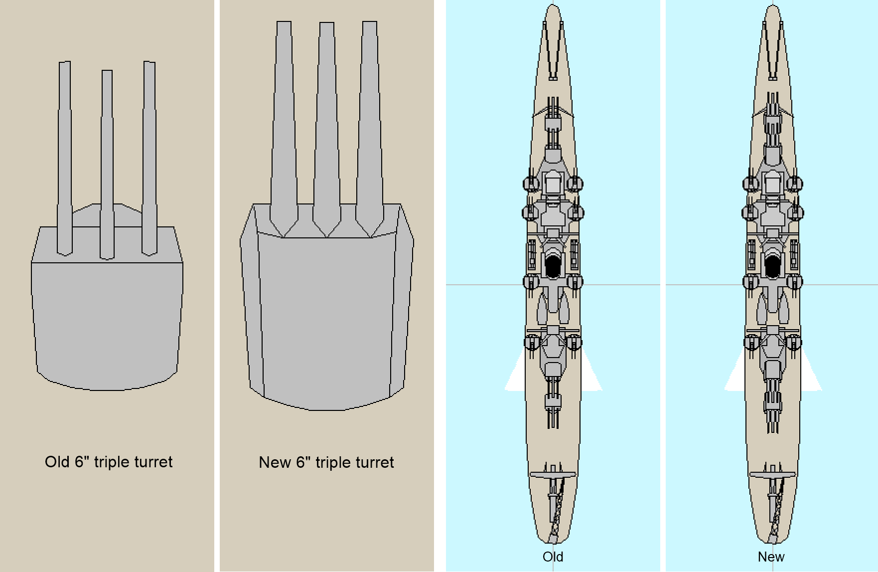 Old and new 6in turrets.png