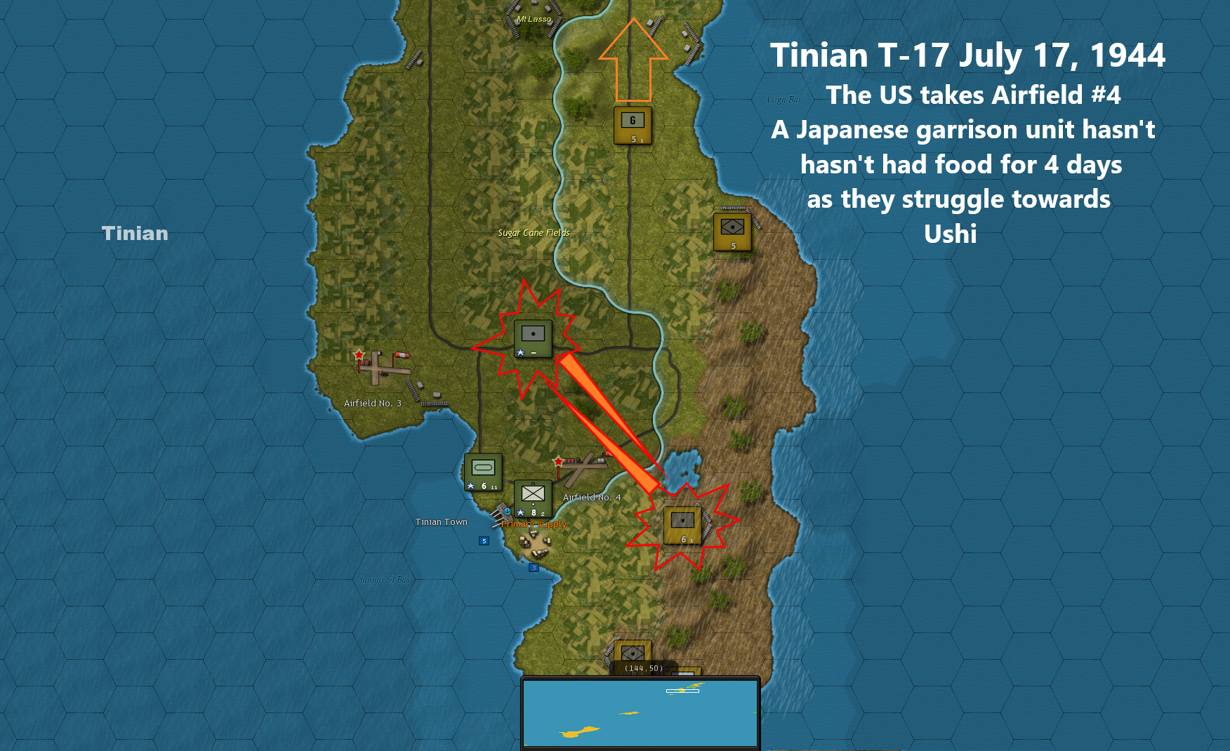 Tinian T-17 Counter-Battery fire.png