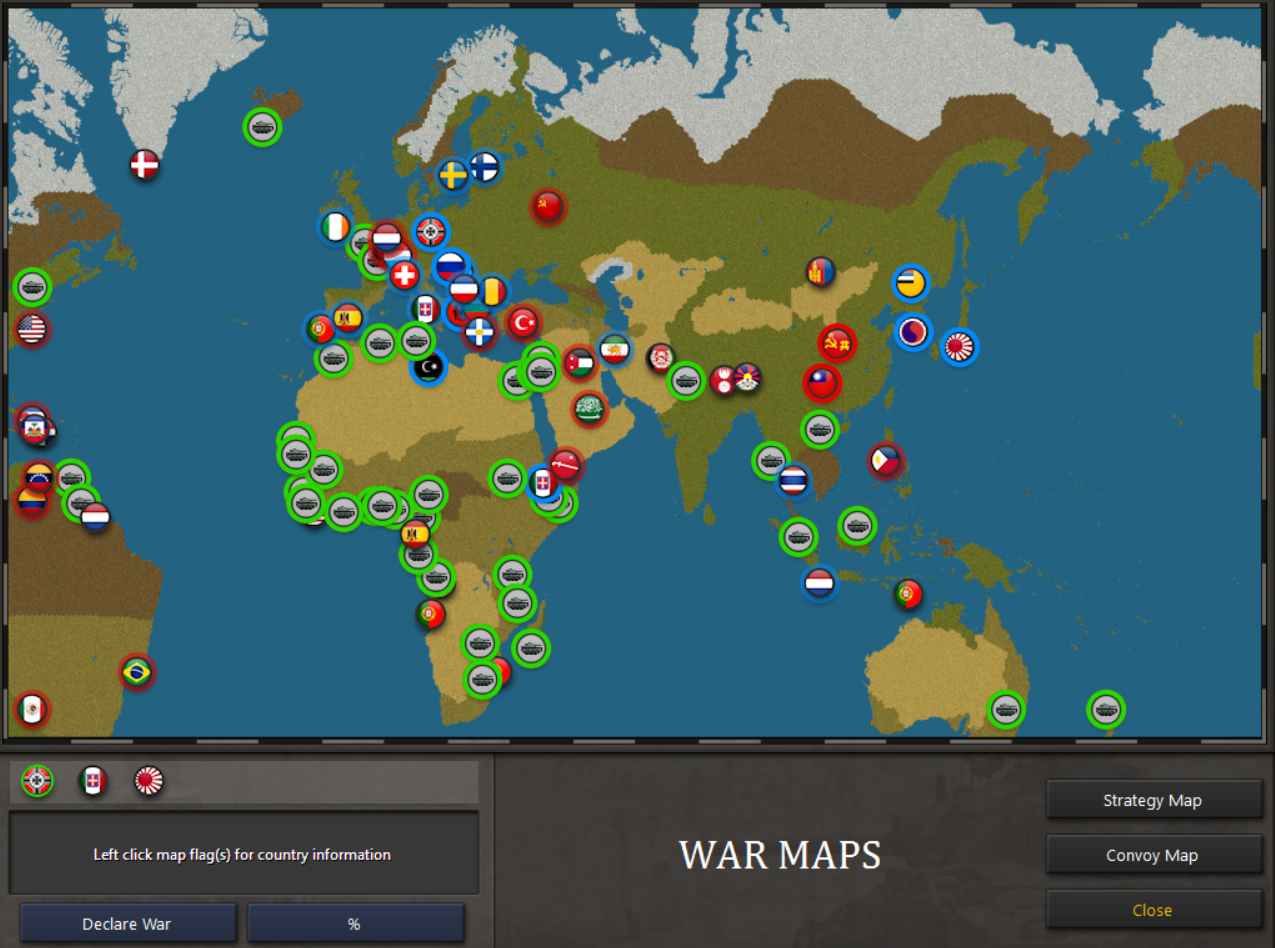 who Germany is at war with.