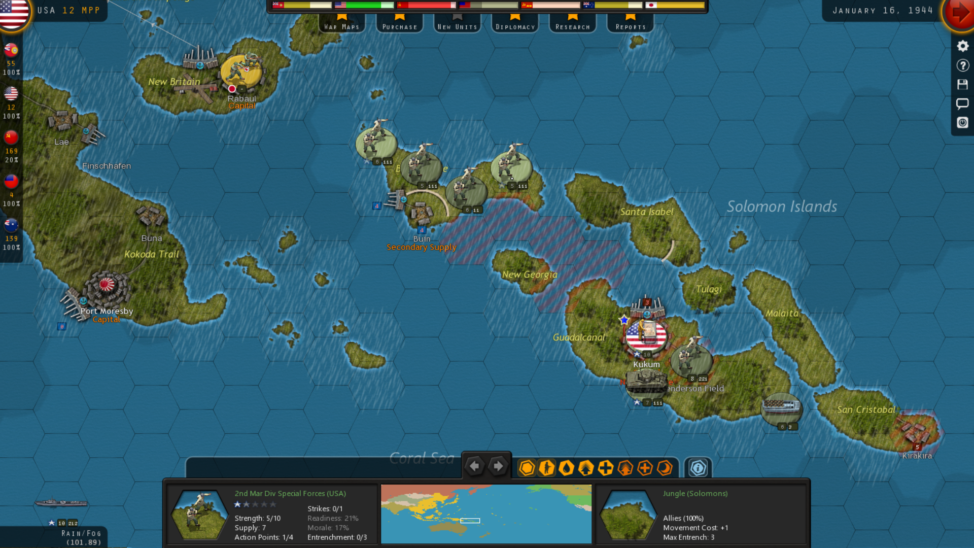 Turn 77, January 16 1944 Guadalcanal.png