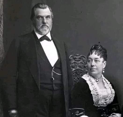 US Senator Leland Stanford and his wife Jane Stanford.jpg