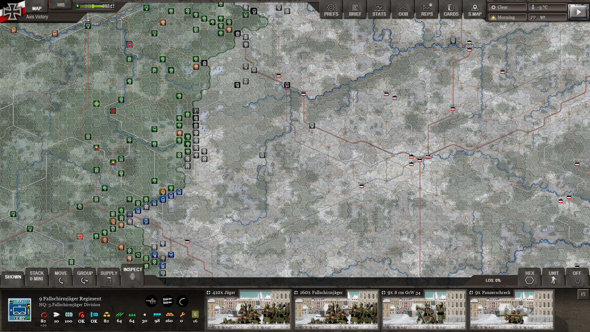 Bastogne in middle