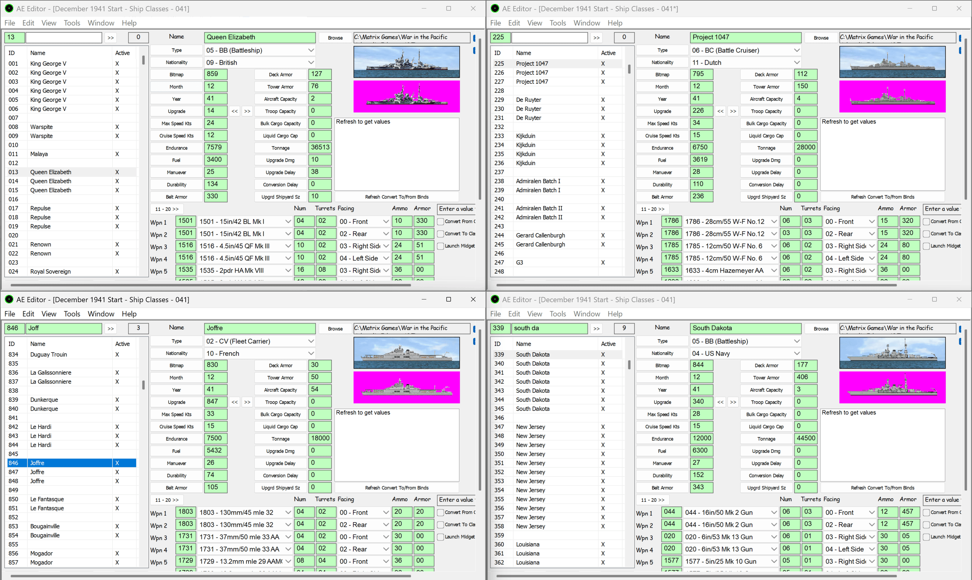 Ship Classes 1