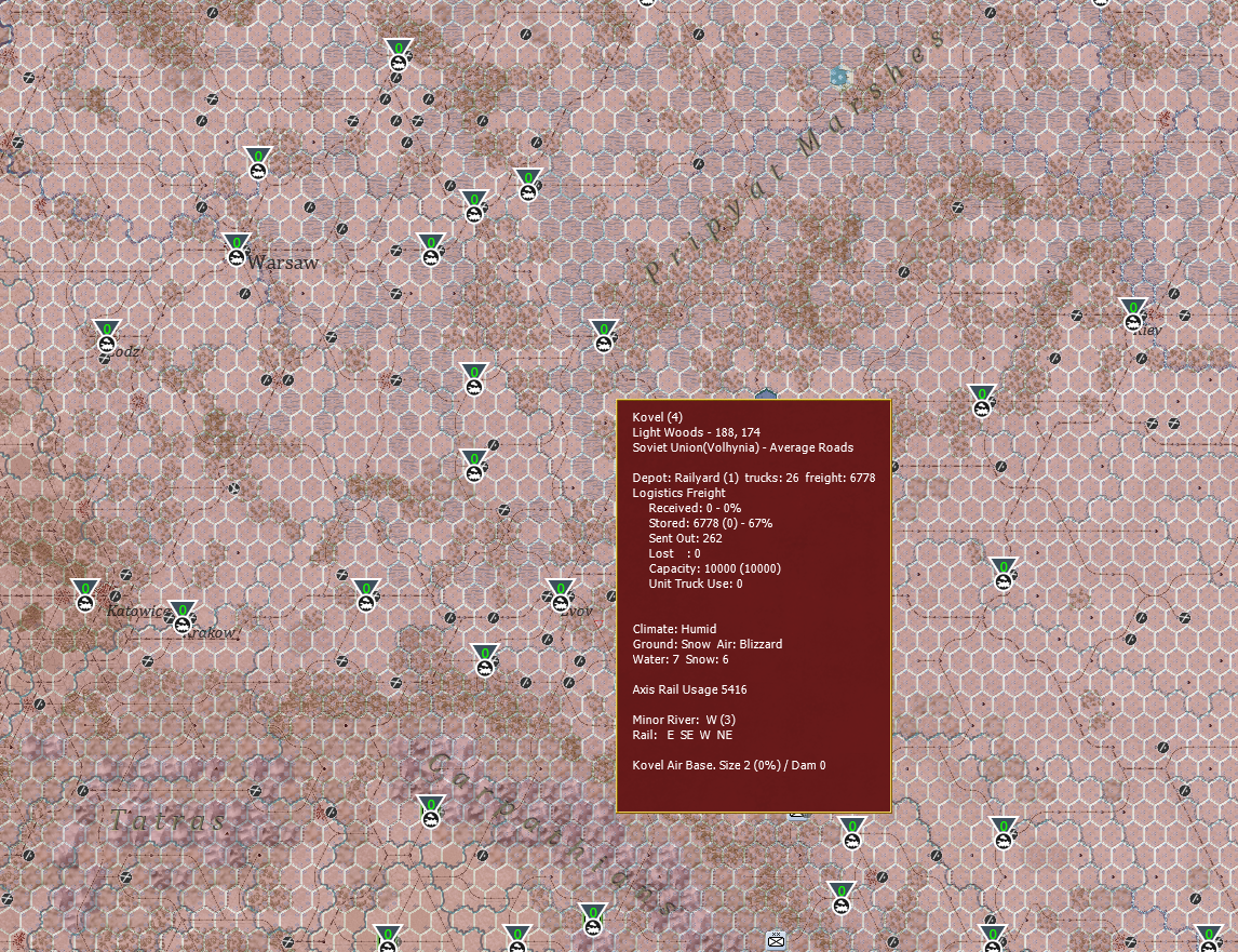 Kovel is sending out 262 tons of freight in the middle of pretty much nowhere.