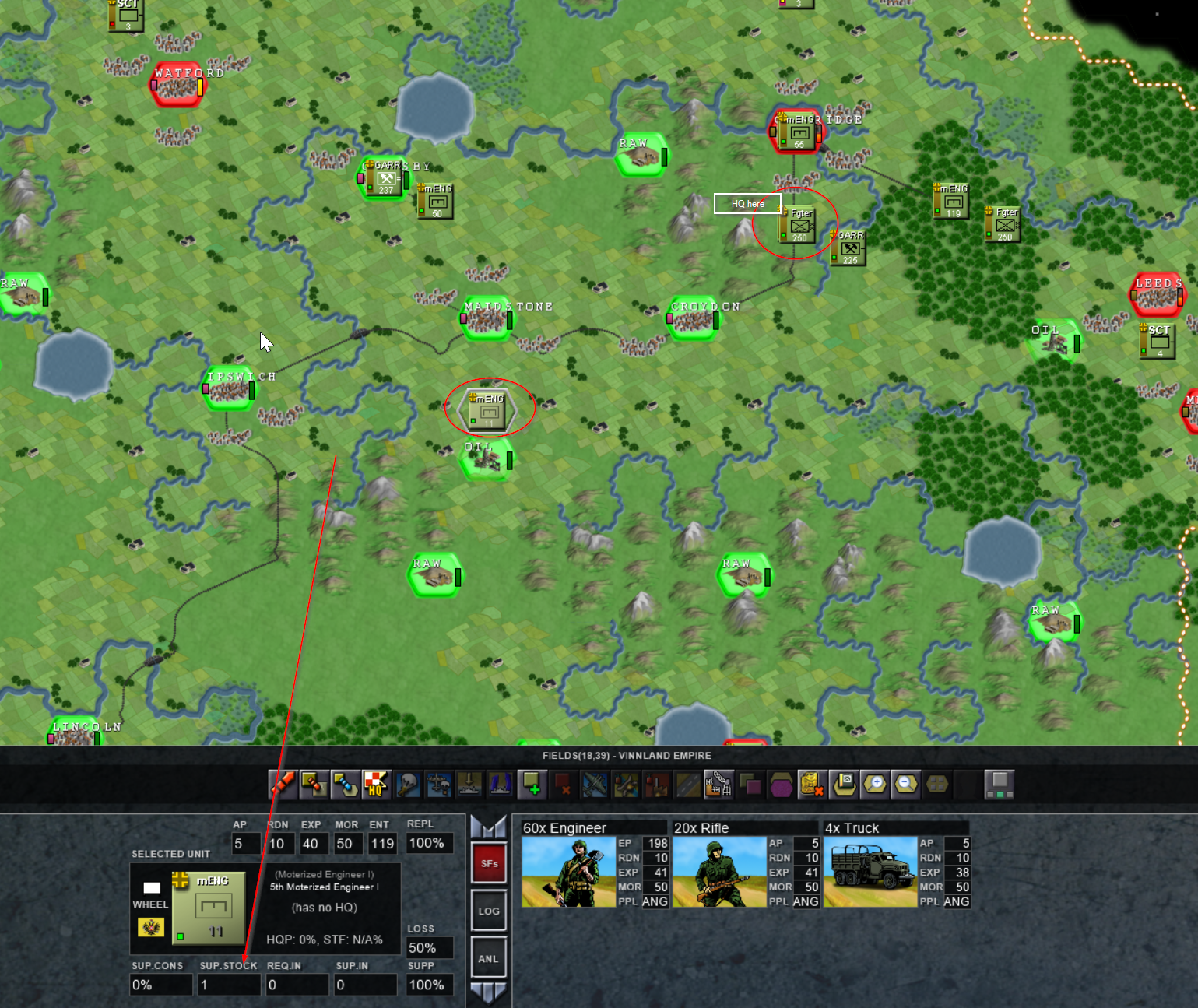 engineer unit, 1 supply