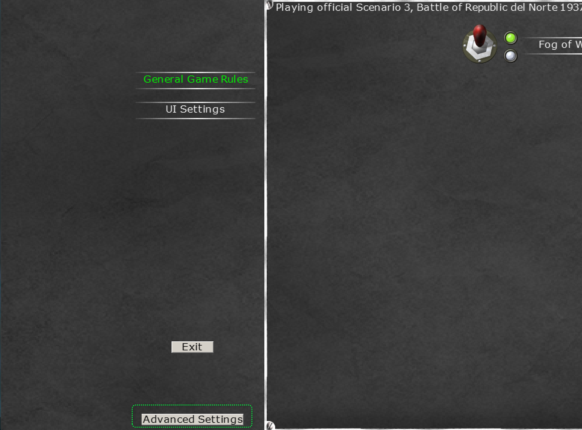Showing Advance Settigns Button in Prog UI Mode