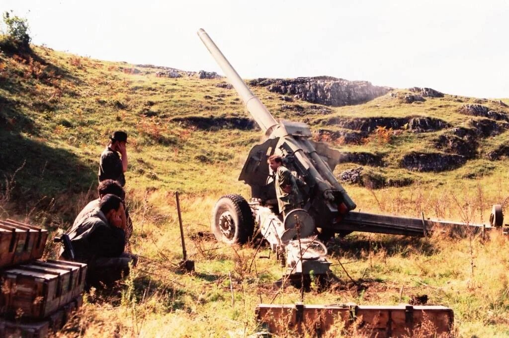 Artillery Opens up on Obrovac