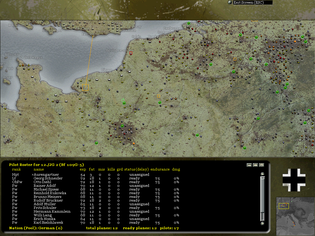 before start (Me109G-5)