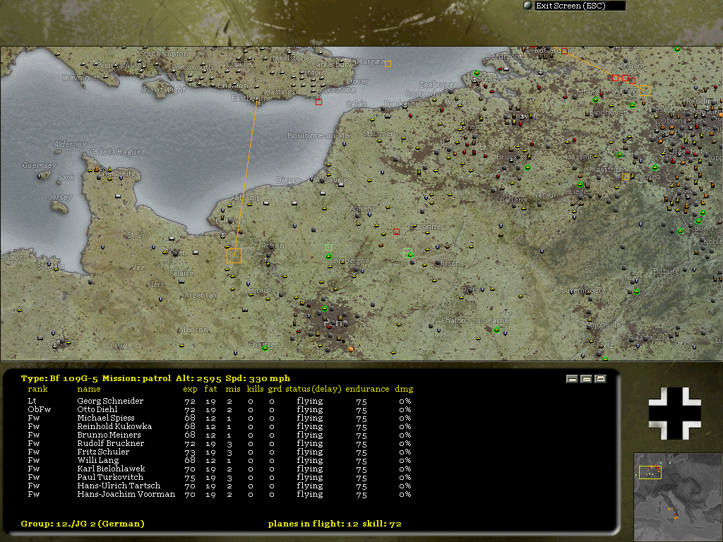 after start (Me109G-5)