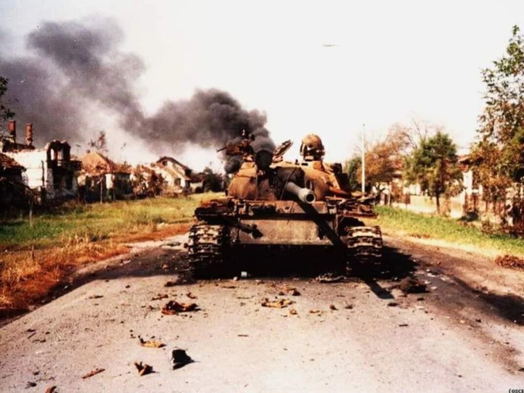 Tank Destroyed after heavy Fighting